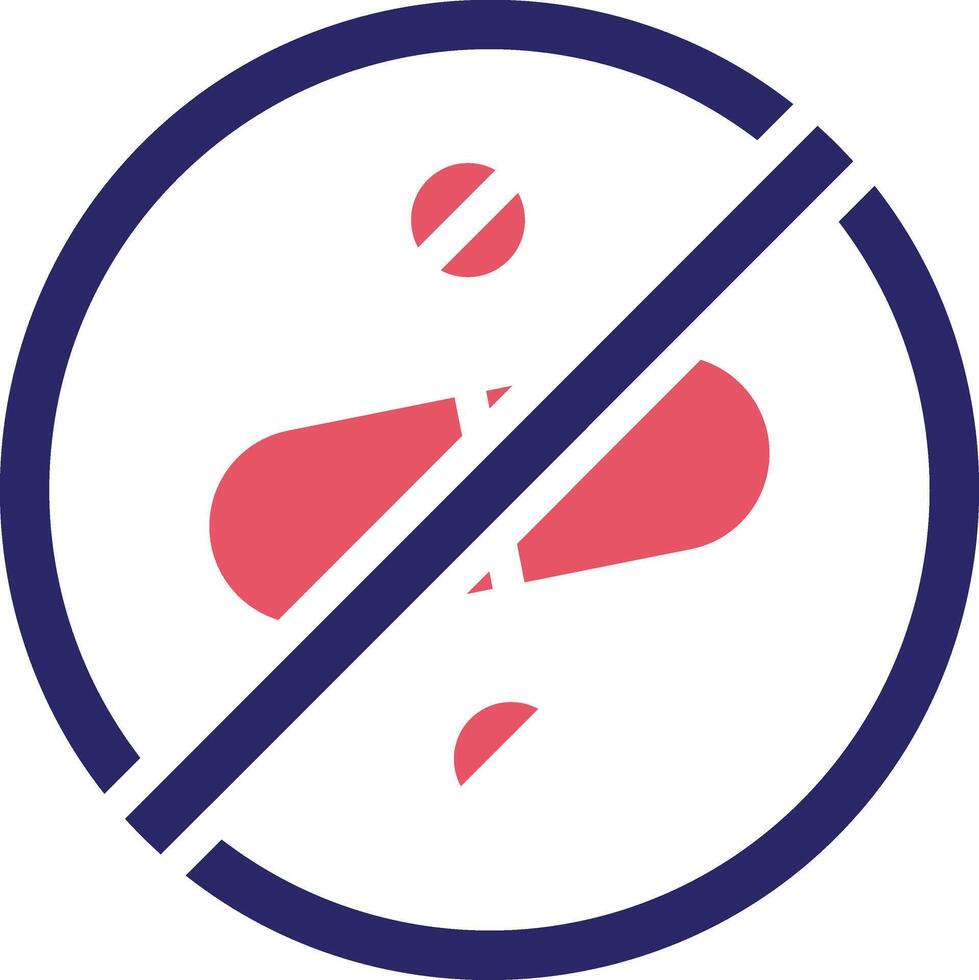 No Drugs Vector Icon