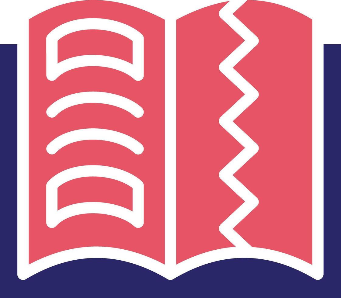 Teared Book Vector Icon