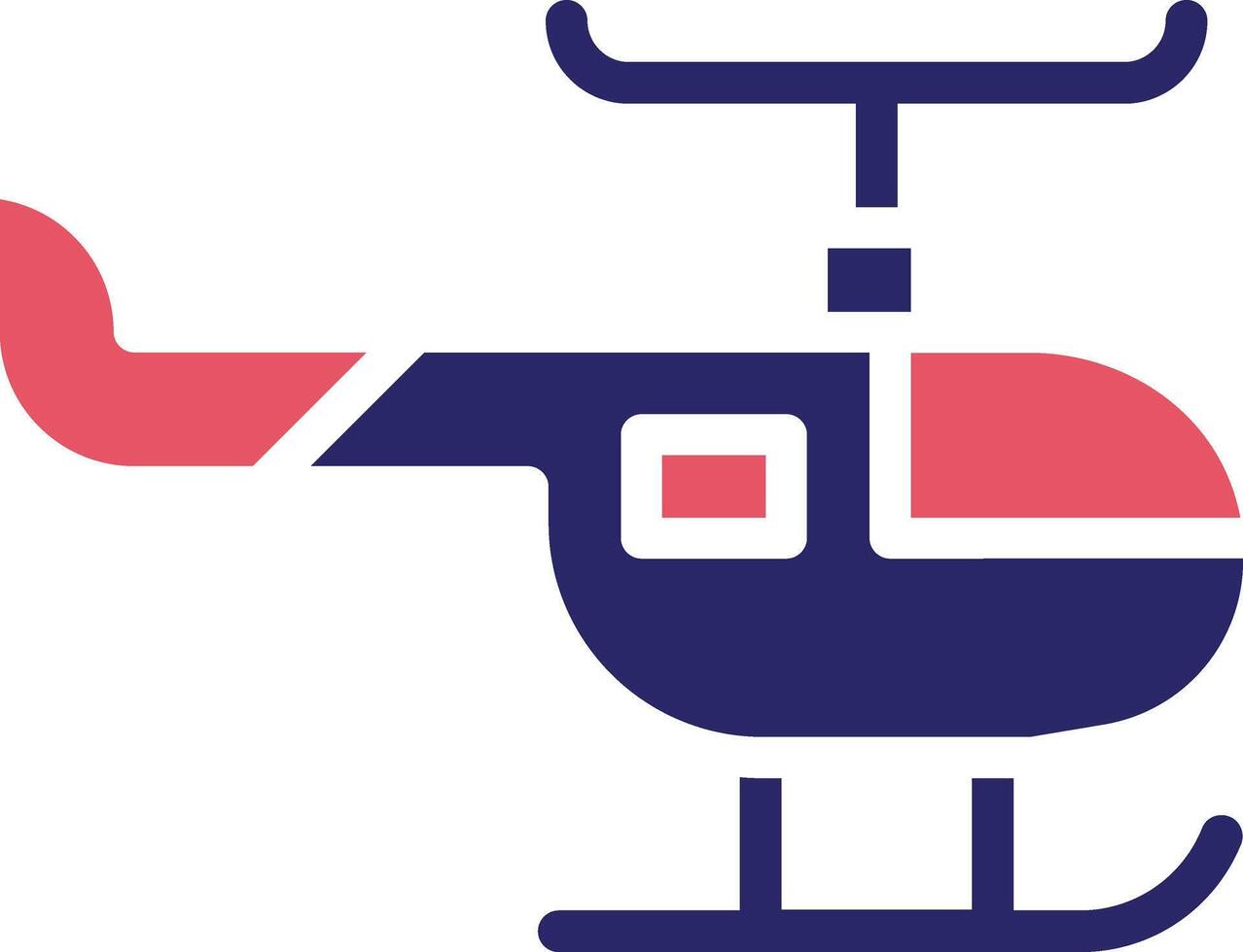 icono de vector de helicóptero