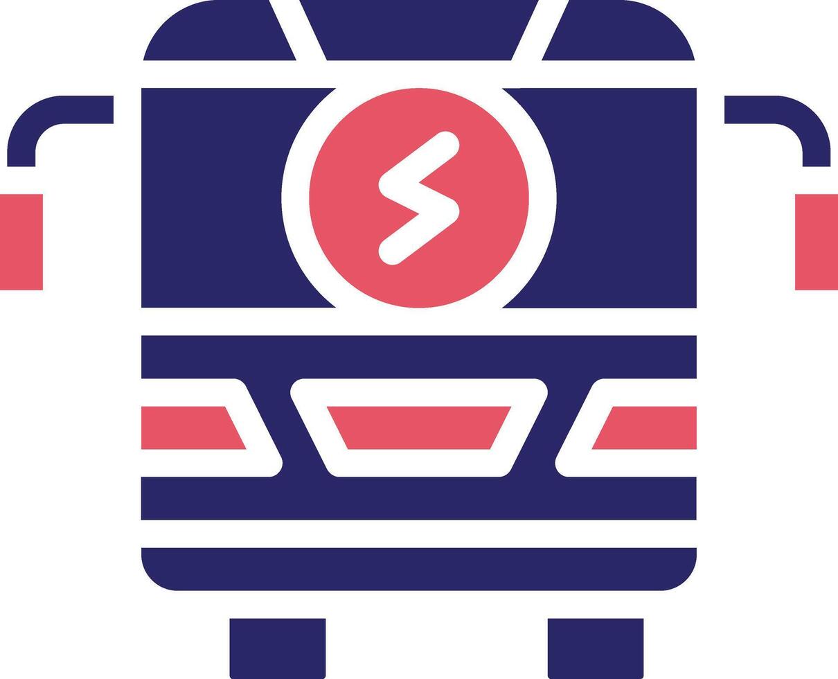 Electric Bus Vector Icon
