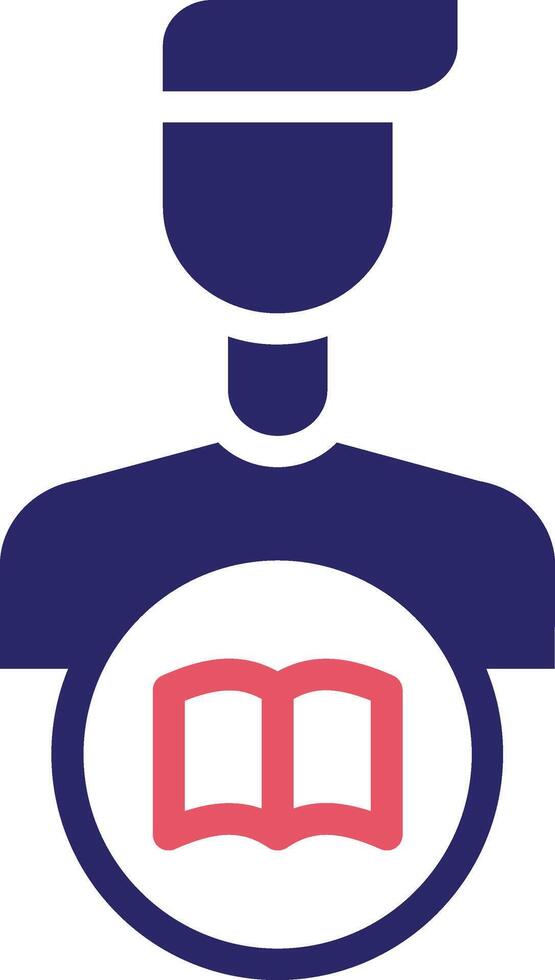 Library Man Vector Icon