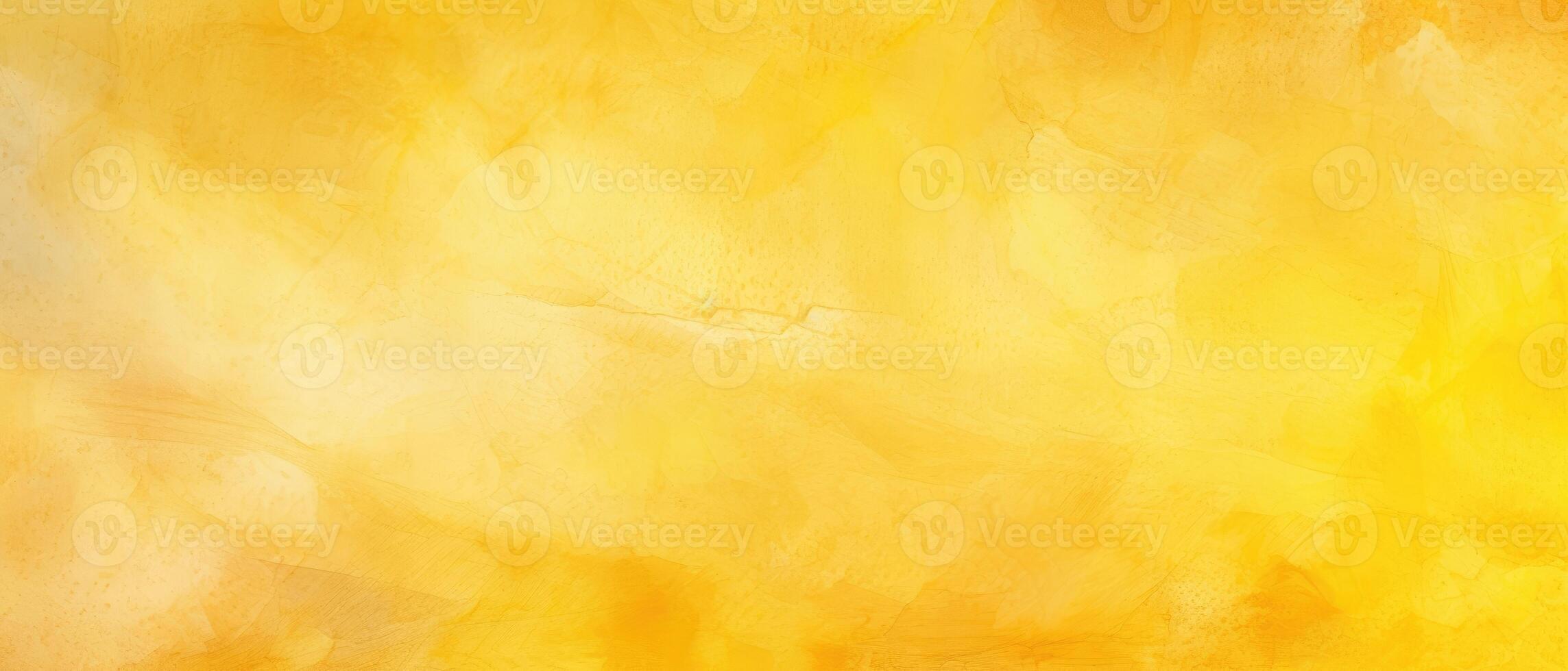 AI generated Experience the warmth and artistic appeal of this abstract yellow watercolor-painted paper texture background, Ai Generated. photo