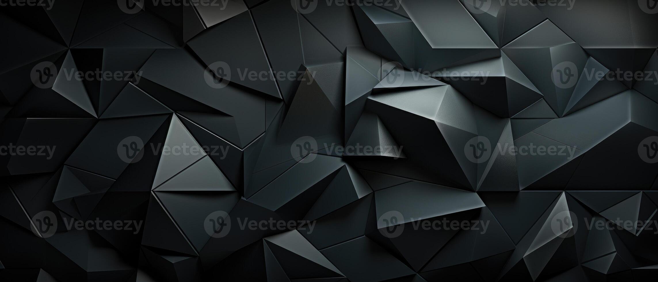 AI generated Create a dramatic impact with this abstract dark black and gray texture background for a stunning banner panorama, Ai Generated. photo