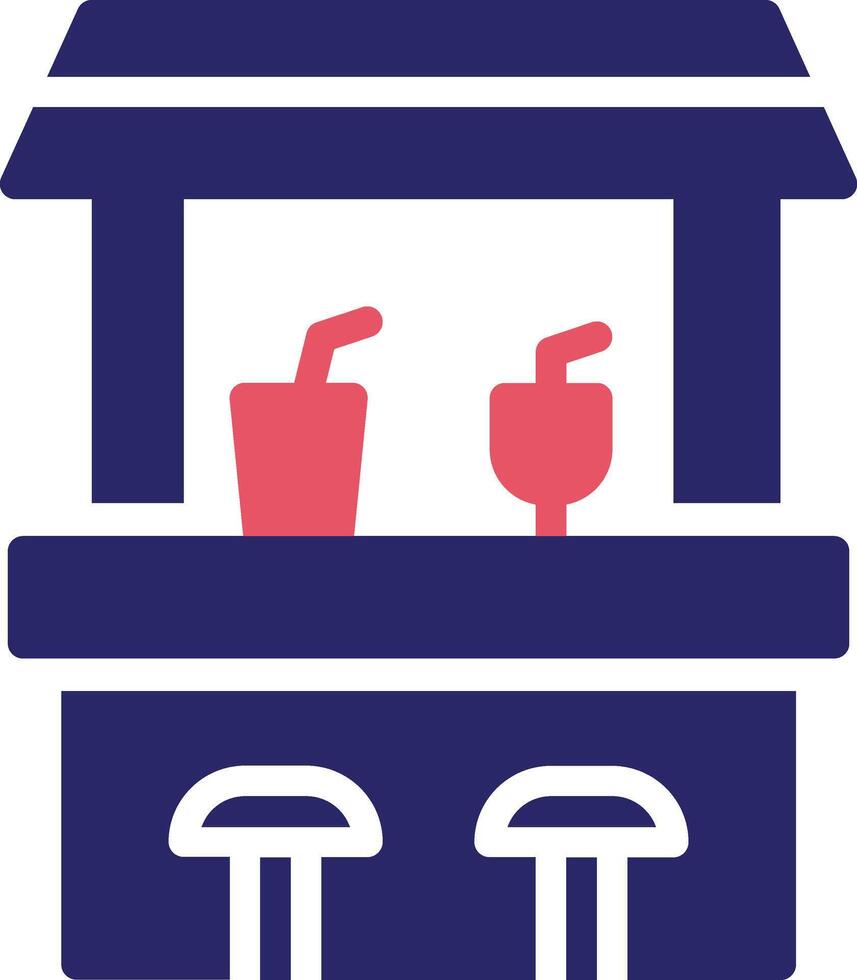 Beach Bar Vector Icon