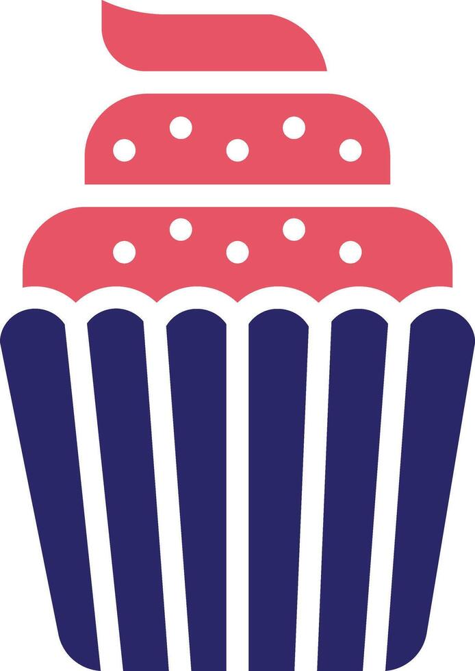 Wedding Cupcake Vector Icon
