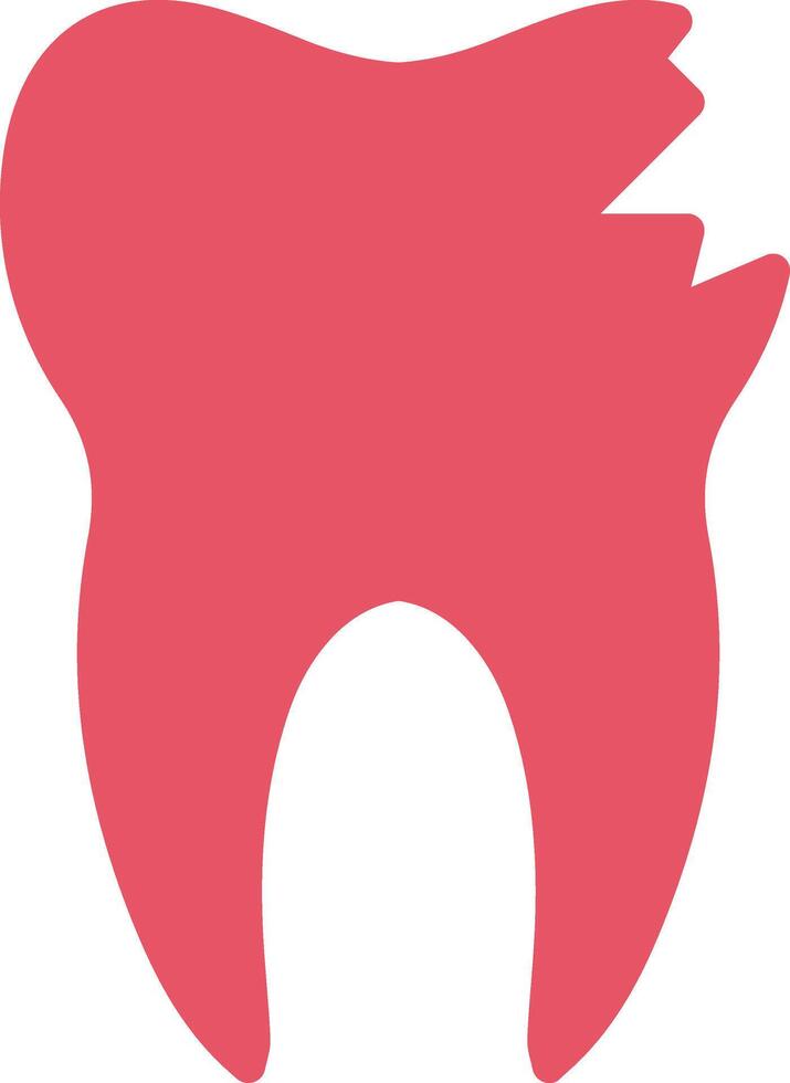 Broken Tooth Vector Icon