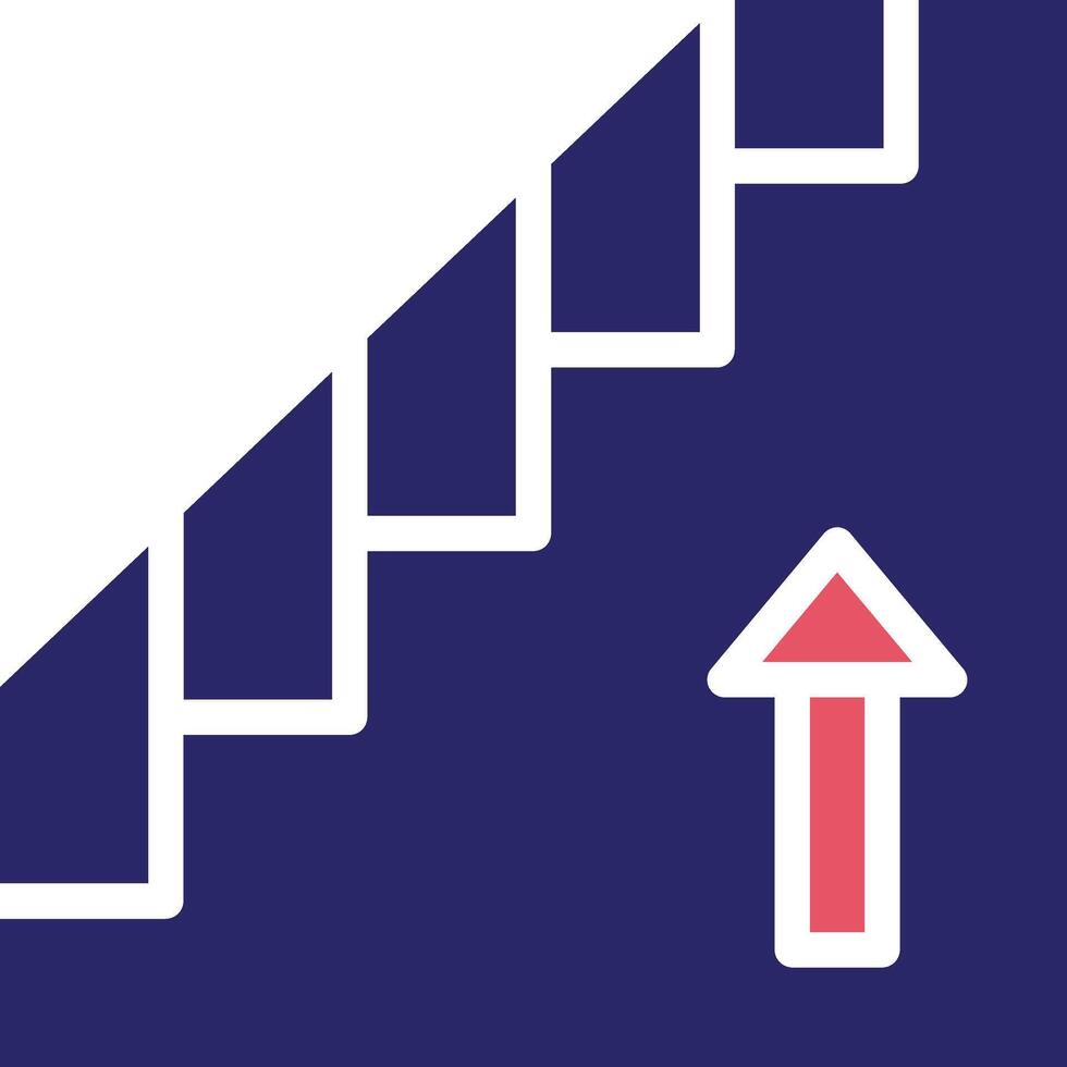 icono de vector de escaleras