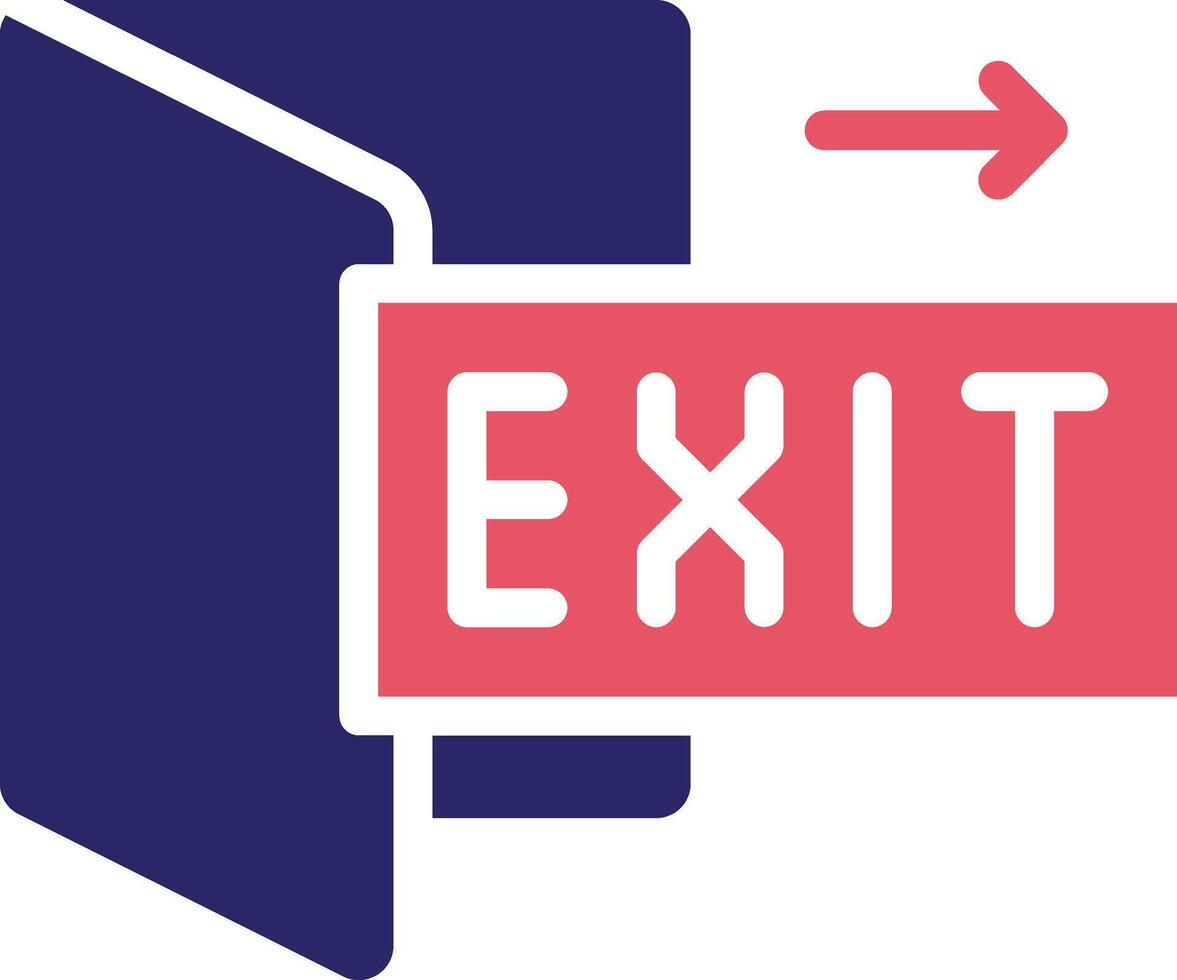 Fire Exit Vector Icon