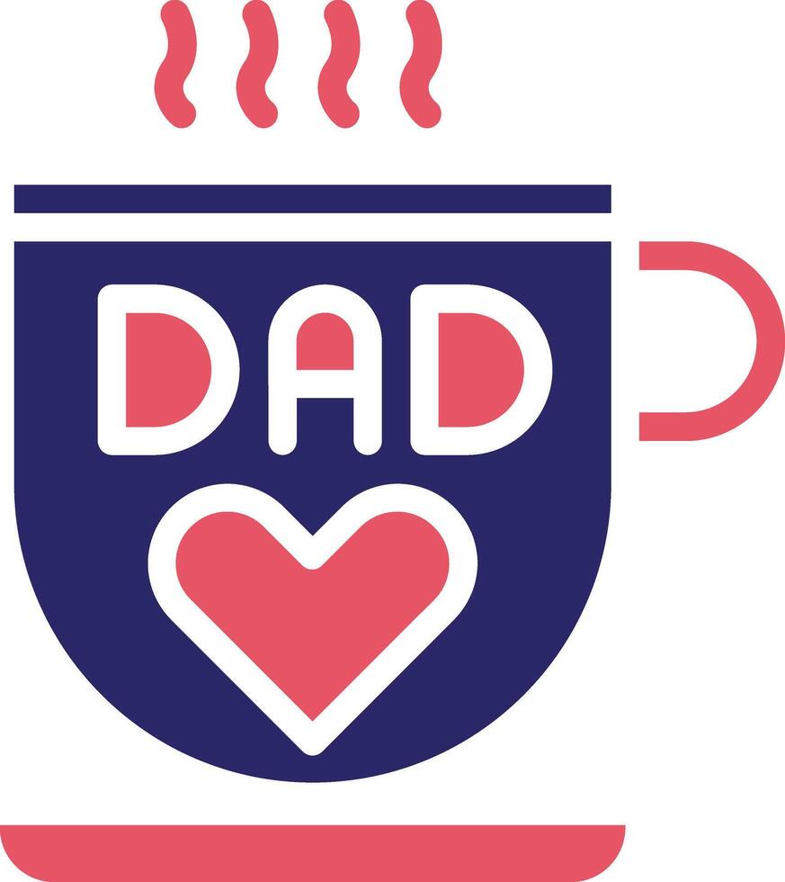 DAD Mug Vector Icon