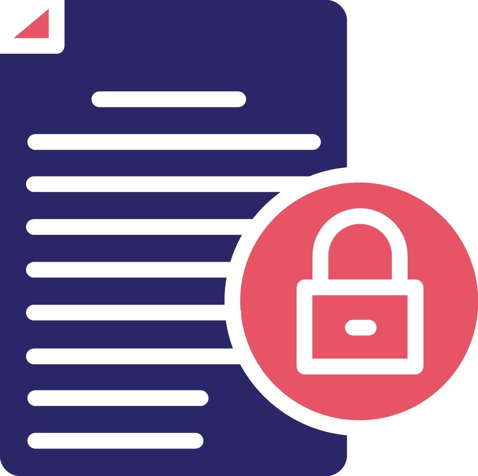 Document Security Vector Icon