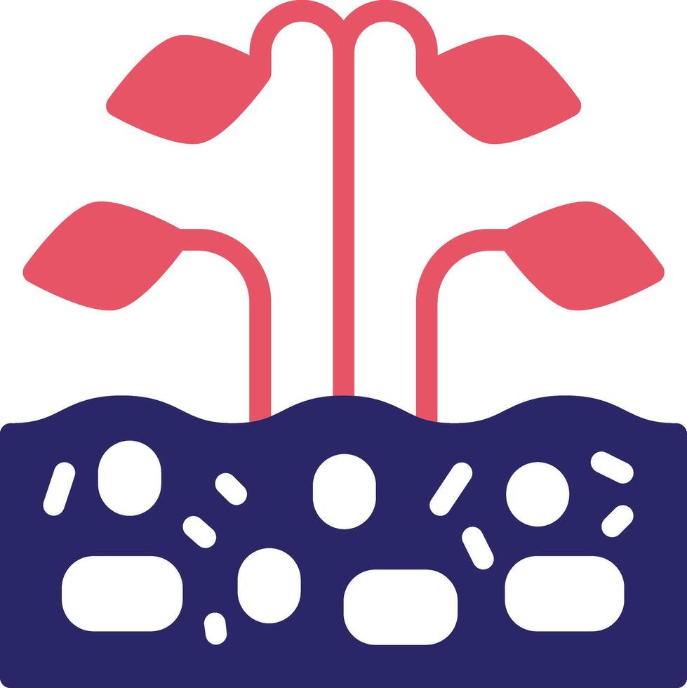 Flower Plantation Vector Icon