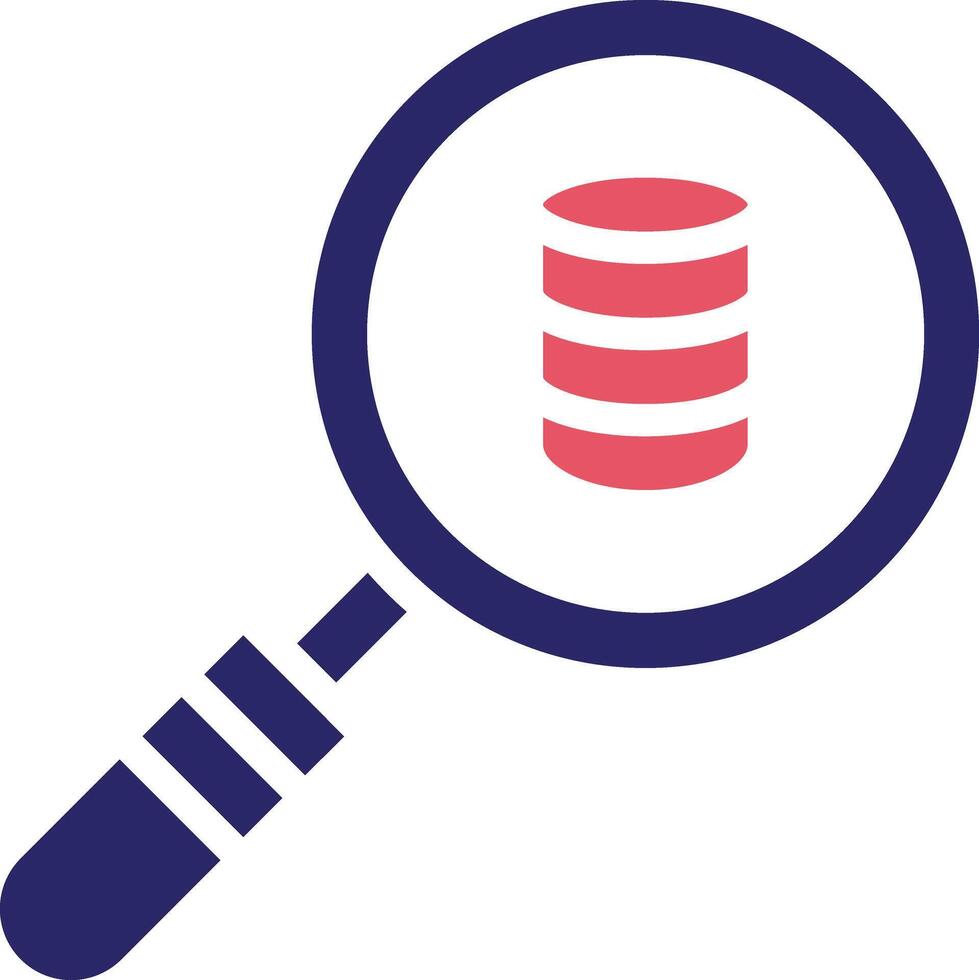 Search Database Vector Icon