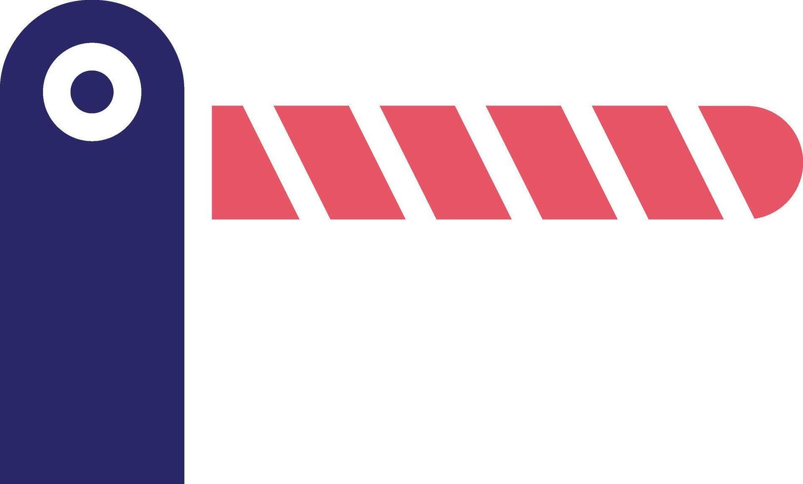 Traffic Barrier Vector Icon