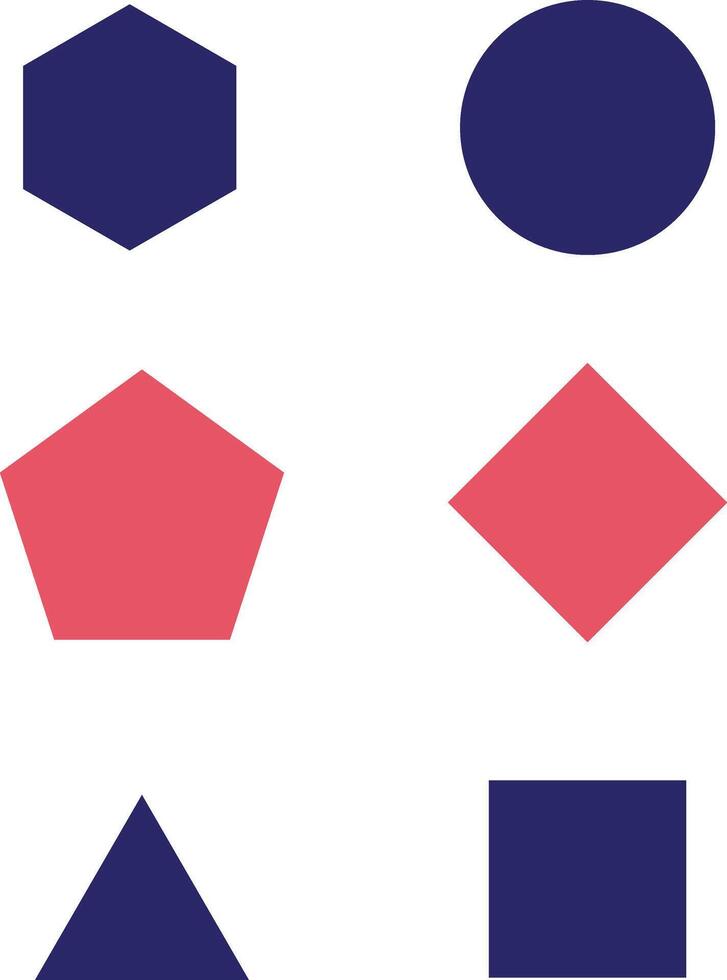 Geometric Shapes Vector Icon