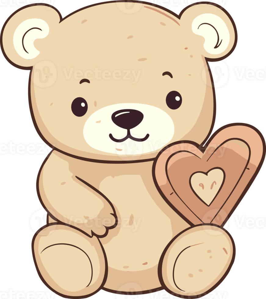 Teddy Bear with Love Heart png