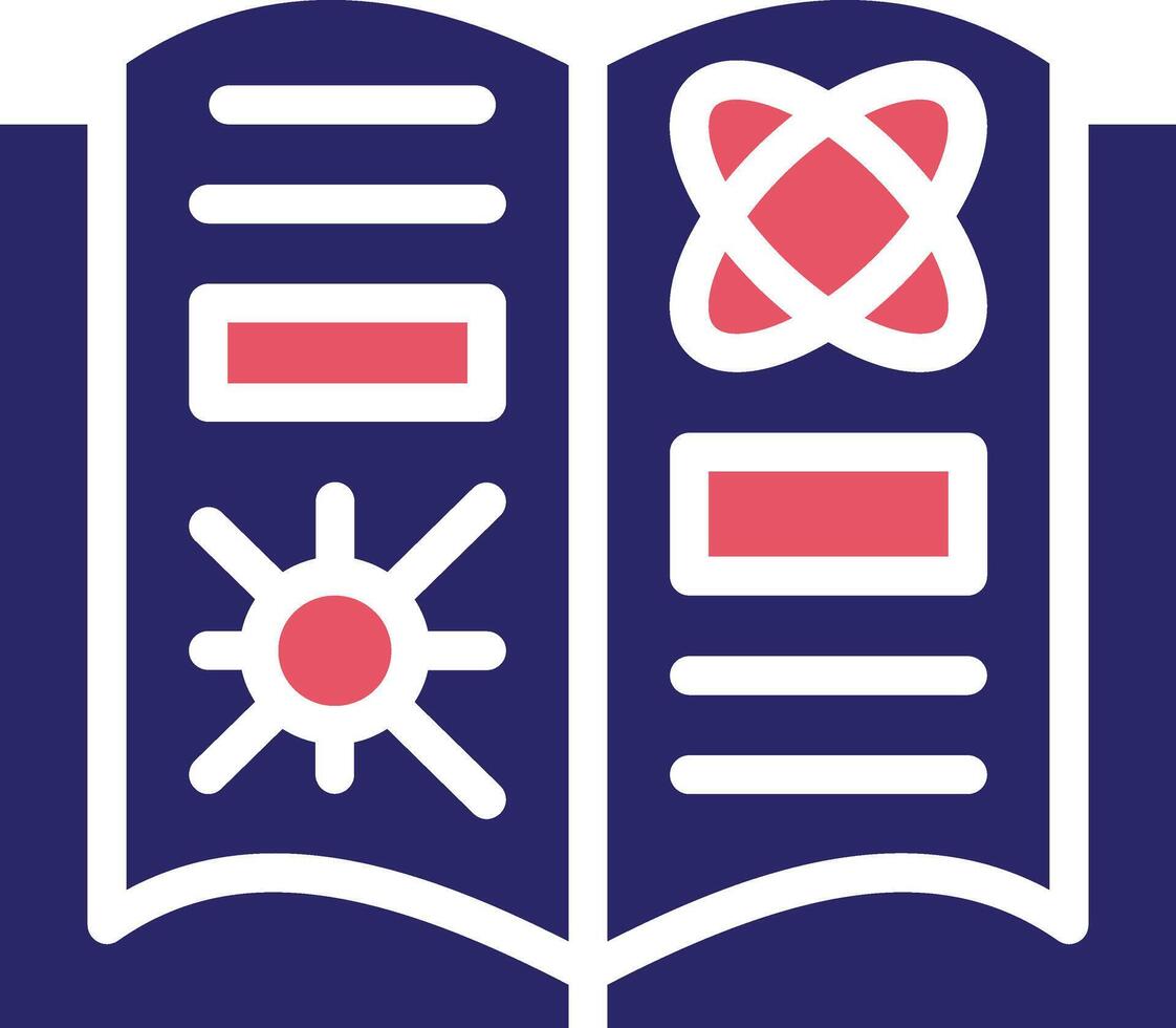 química abierto libro vector icono