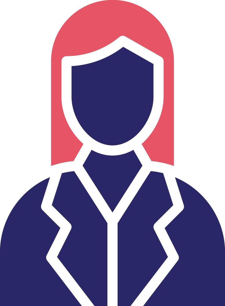Female Financial Advisor Vector Icon