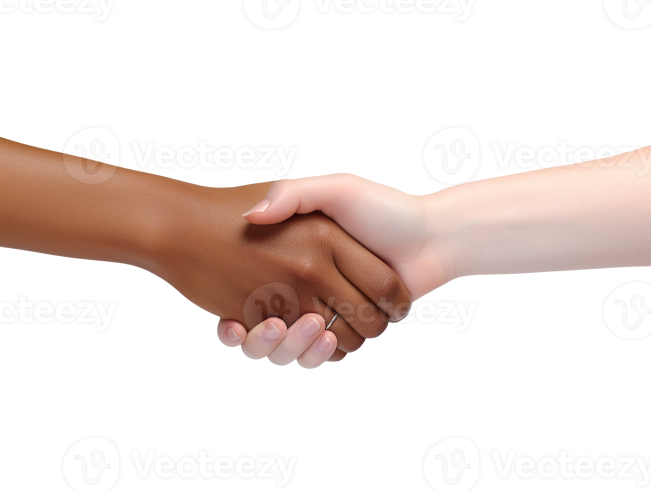 AI generated Hands shake photo png