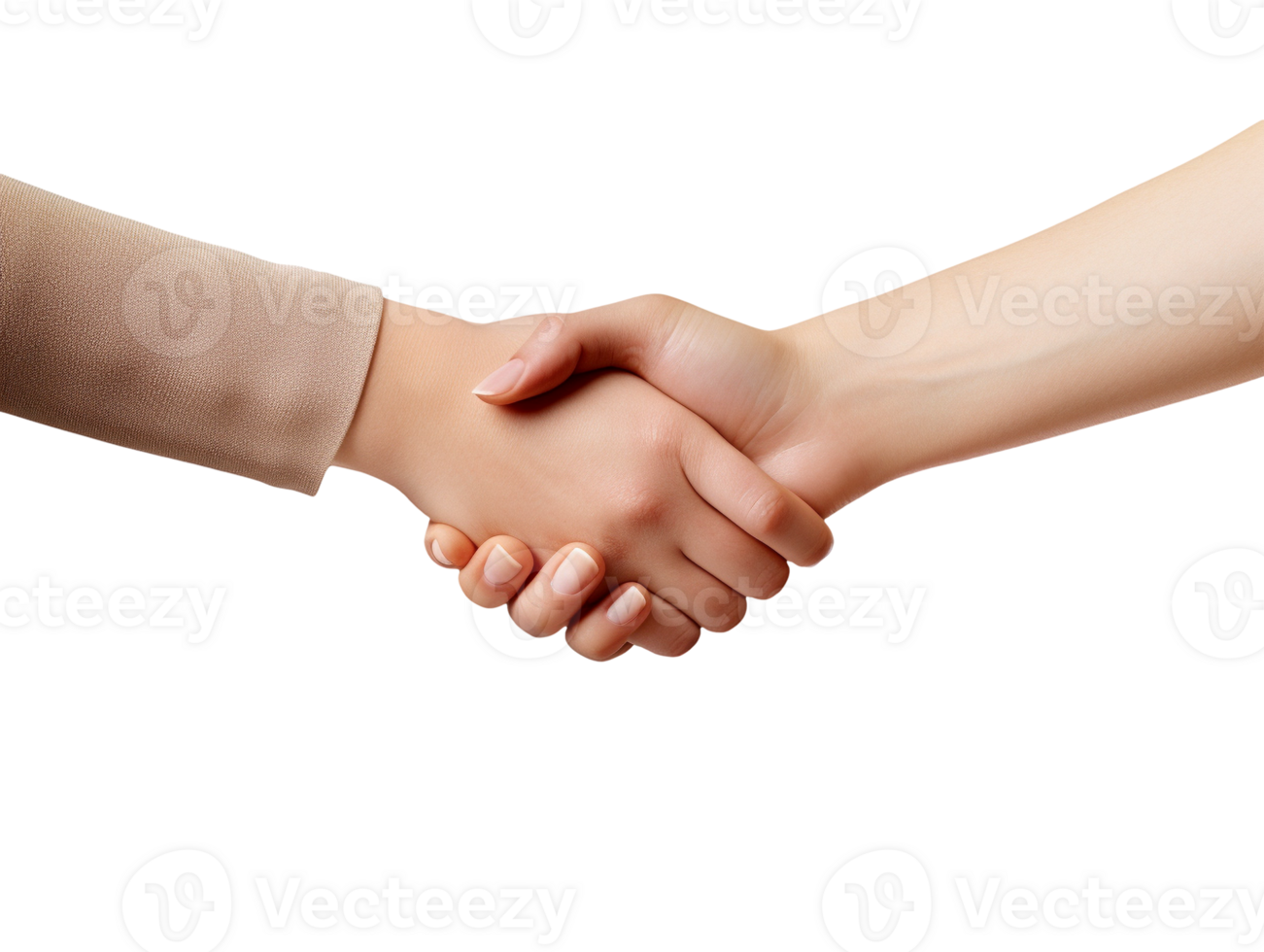 AI generated Hands shake photo png