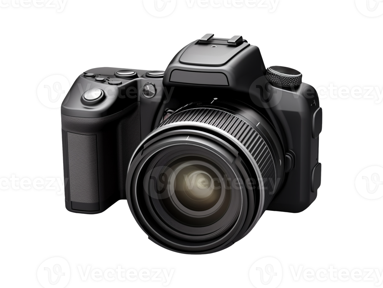 AI generated Dslr photo camera object png photo