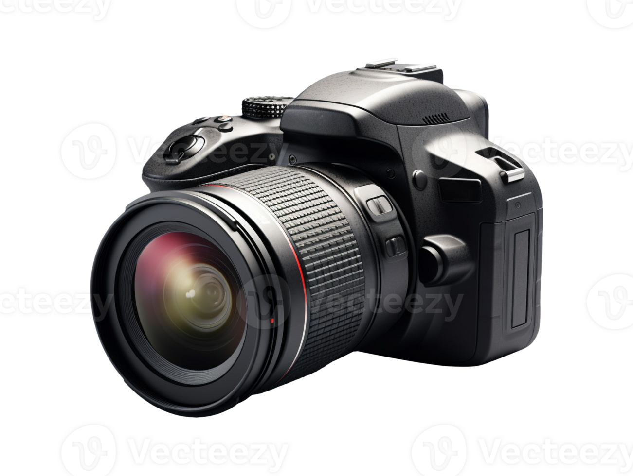 AI generated Dslr photo camera object png photo