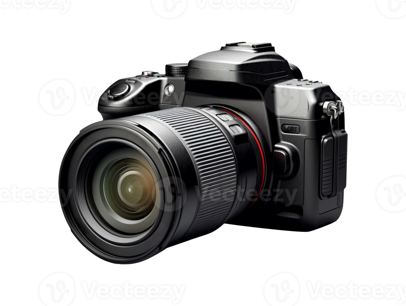 AI generated Dslr photo camera object png photo