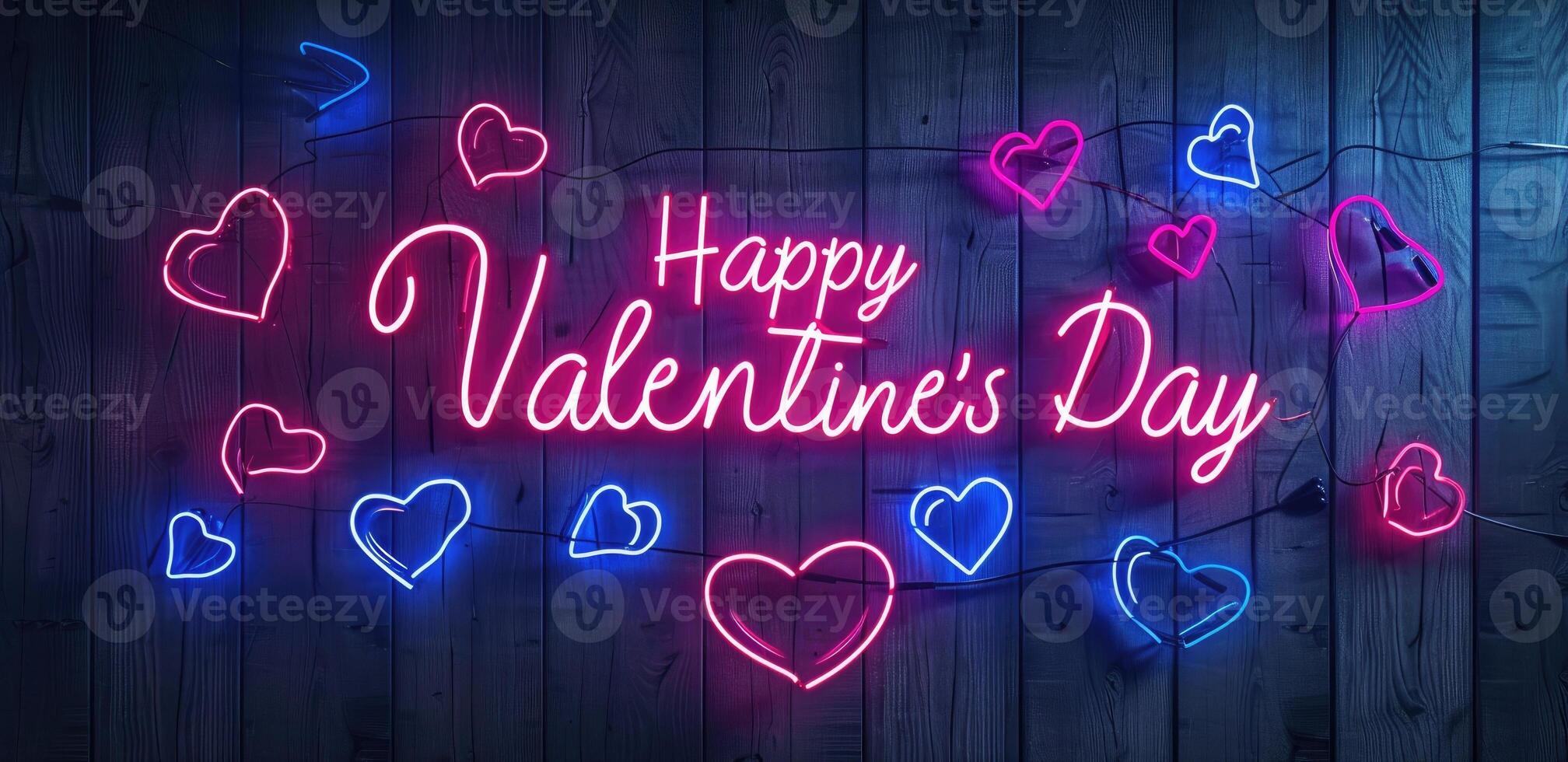 AI generated Realistic isolated neon sign of a heart-framed template, perfect for decoration, Ai Generated. photo