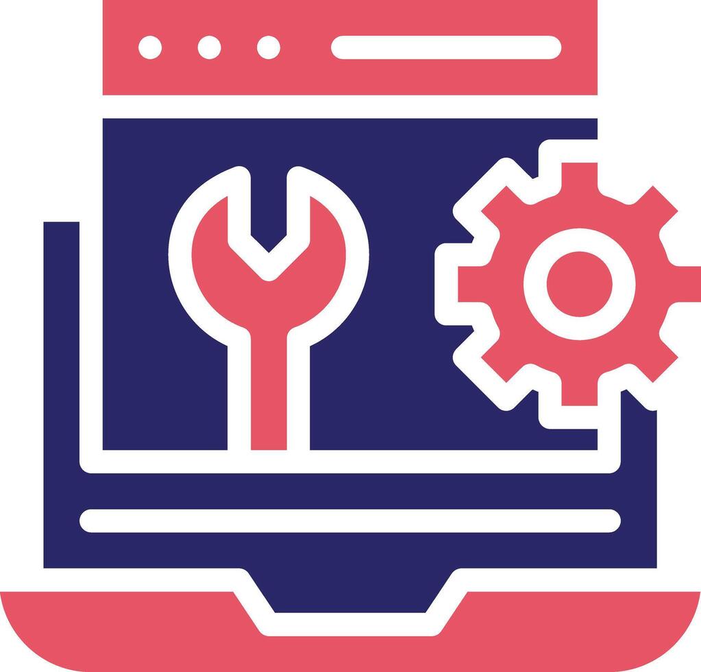 Web Maintenance Vector Icon