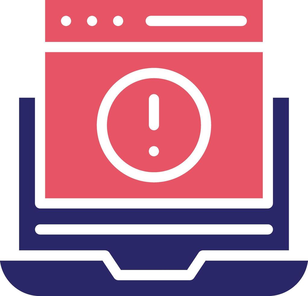 Website Error Vector Icon