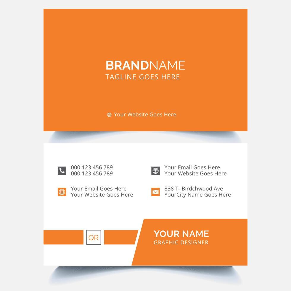 Creative and modern business card template vector