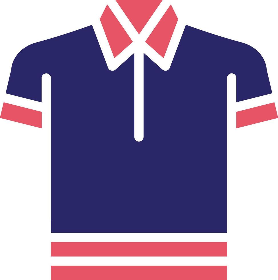 icono de vector de camisa de polo