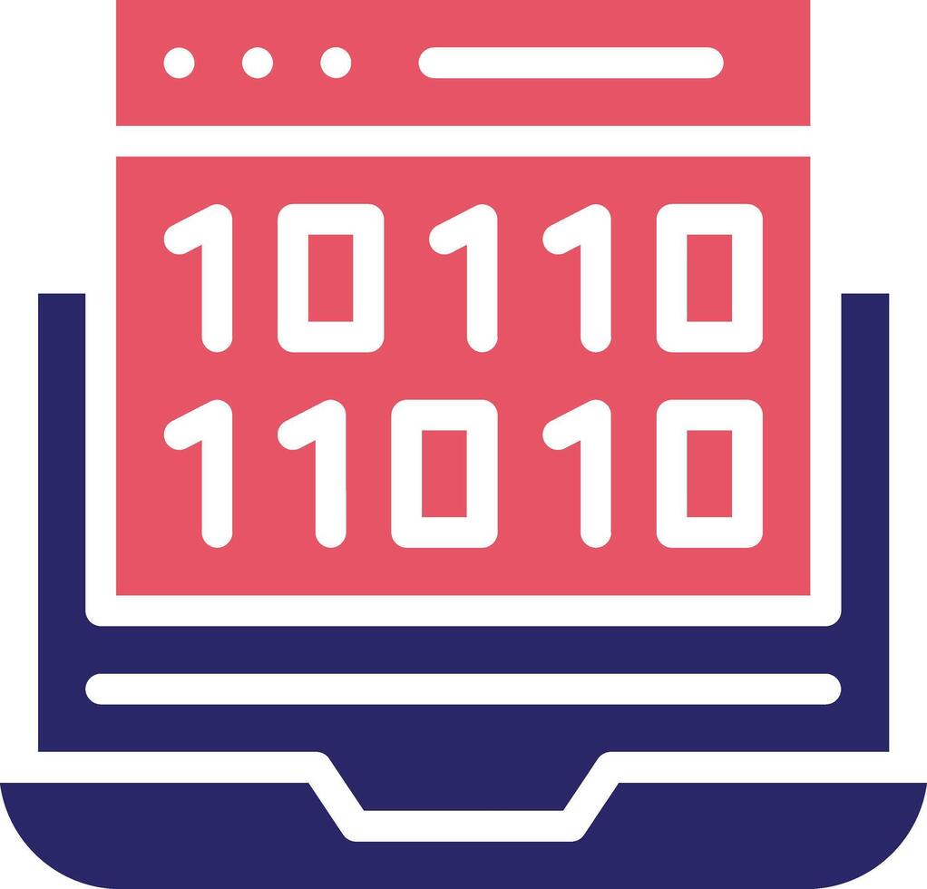 Binary Code Vector Icon