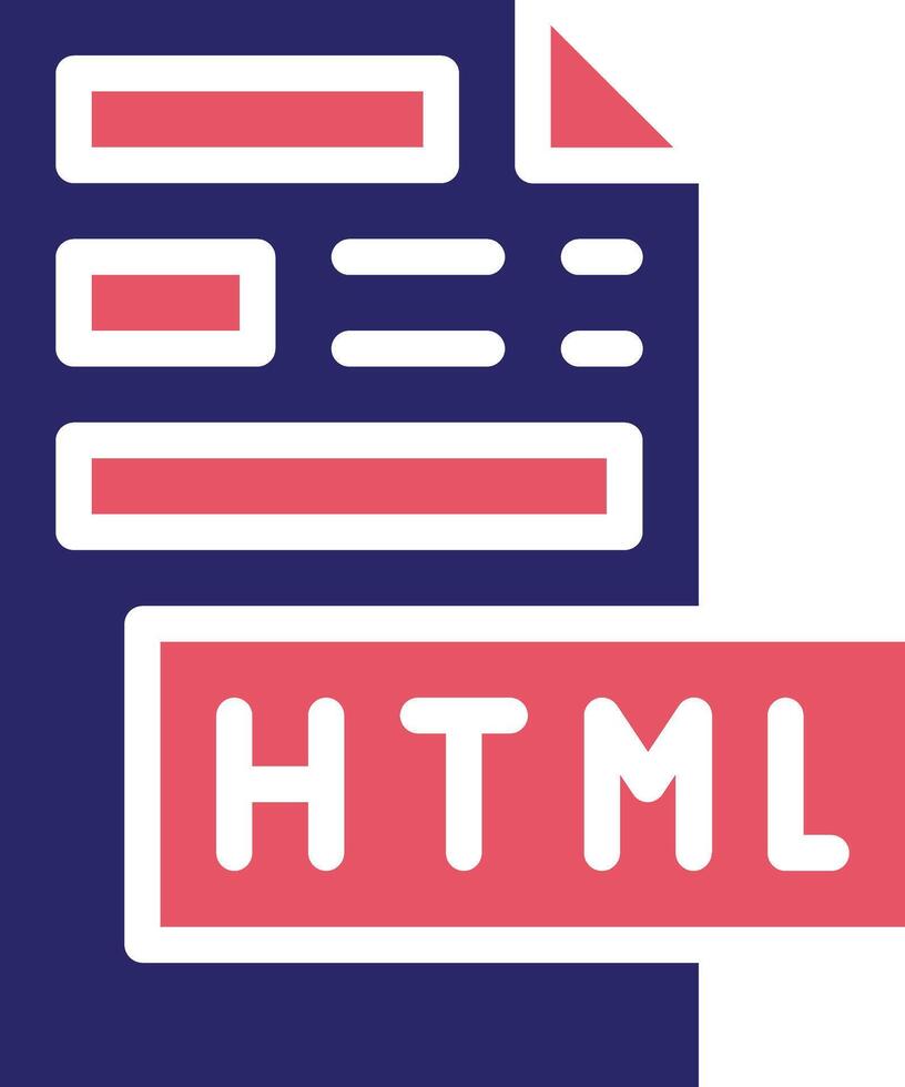 HTML File Vector Icon 38116877 Vector Art at Vecteezy