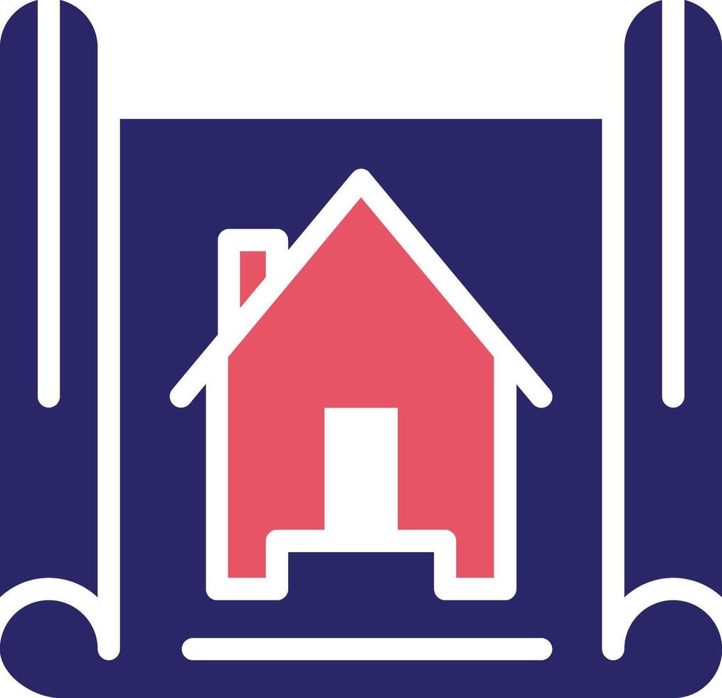 Construction Blueprint Vector Icon