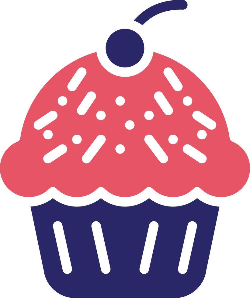 icono de vector de muffin