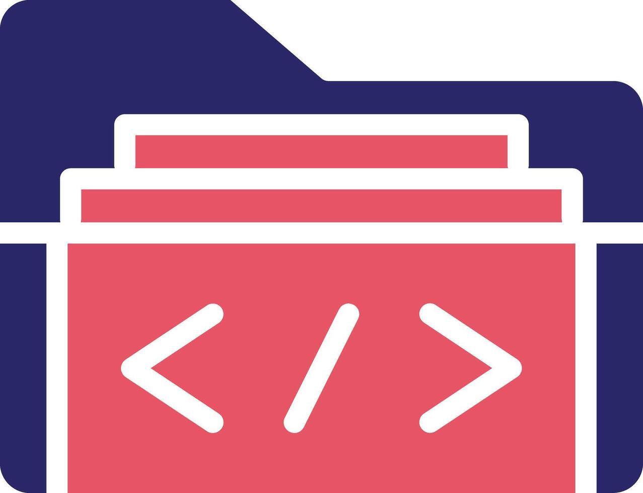 Coding Folder Vector Icon