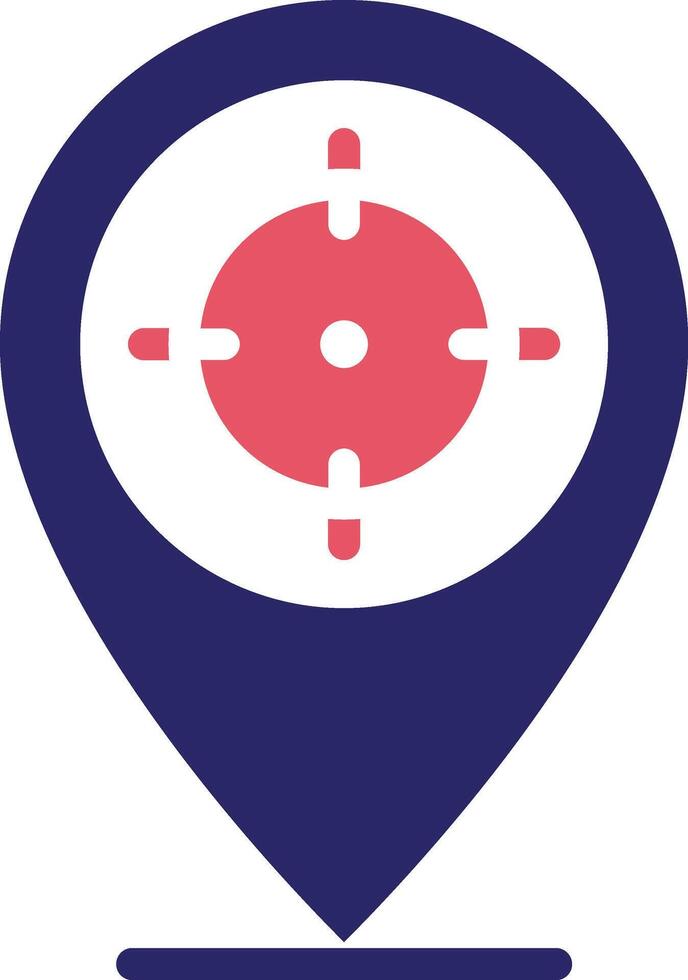 Target Location Vector Icon