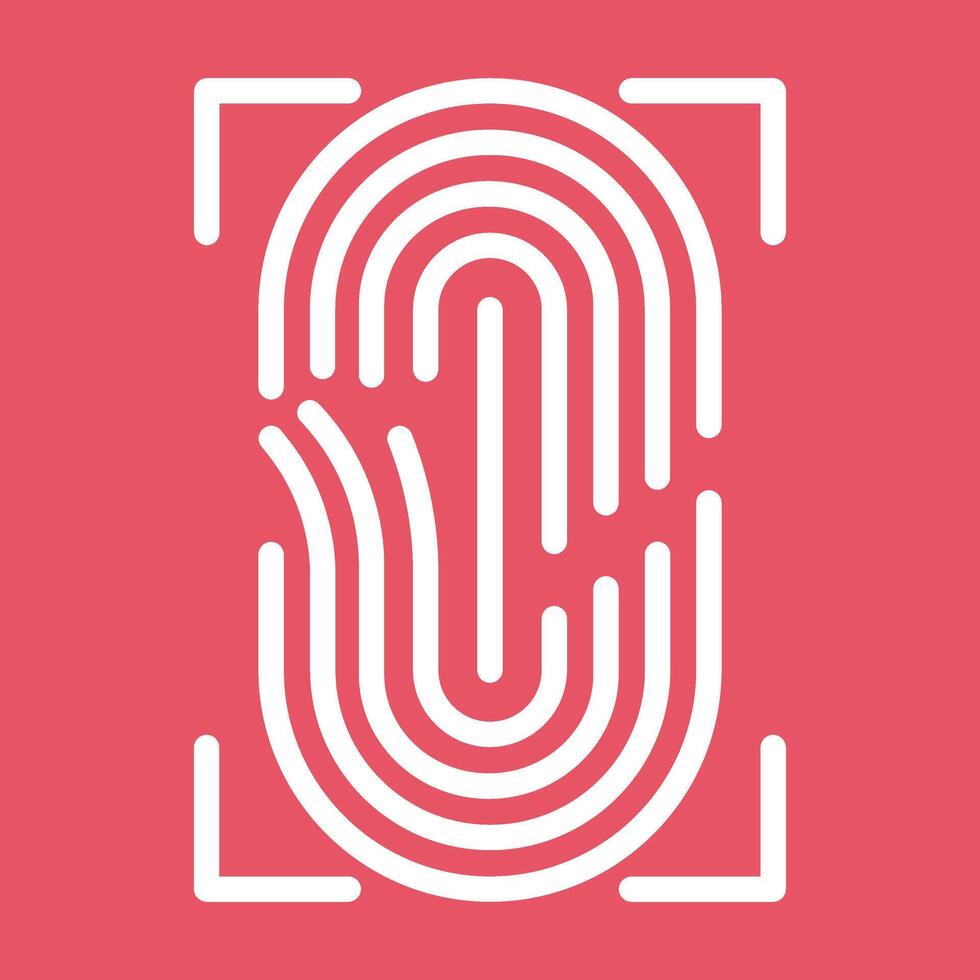 Fingerprint Vector Icon