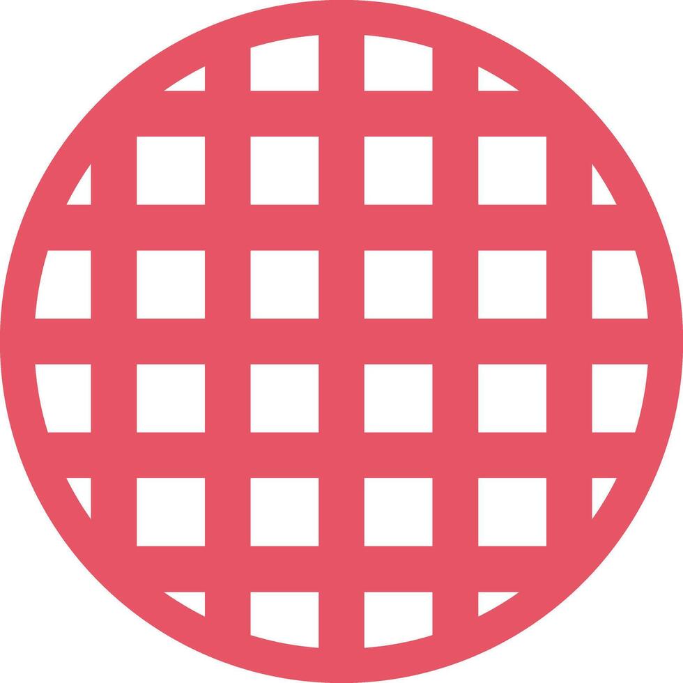 Waffle Vector Icon