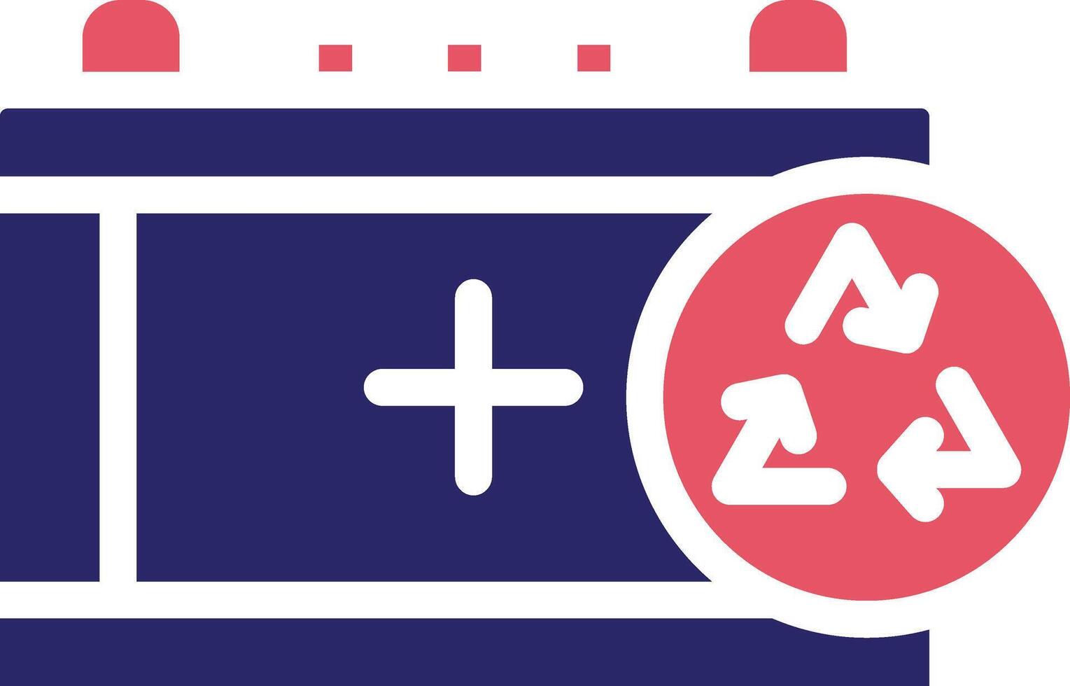 Battery Recycling Vector Icon