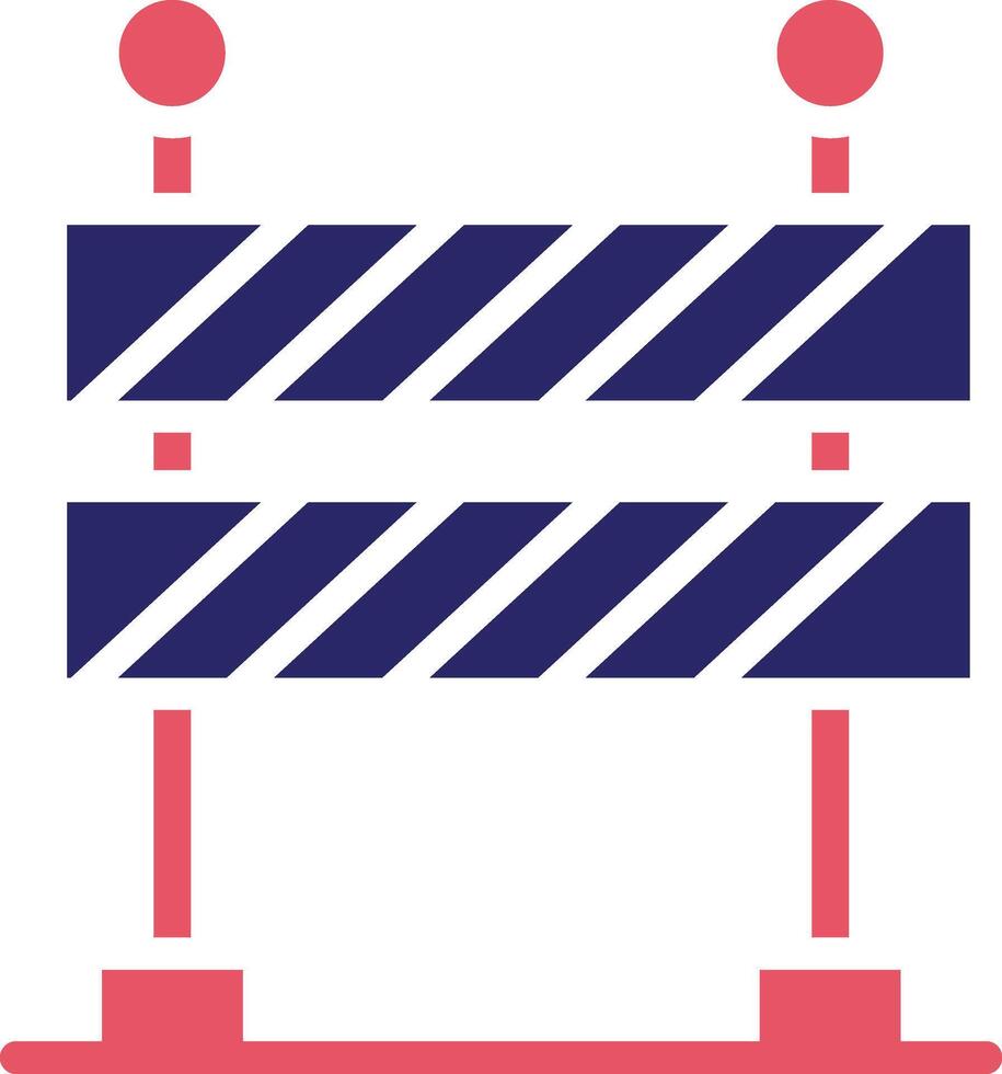 Construction Barrier Vector Icon