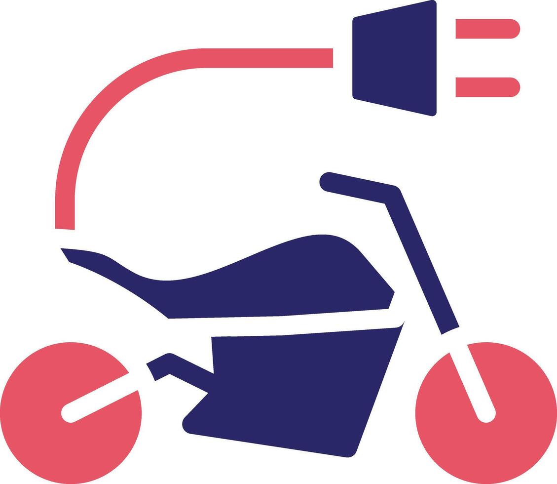 Electric Bike Vector Icon