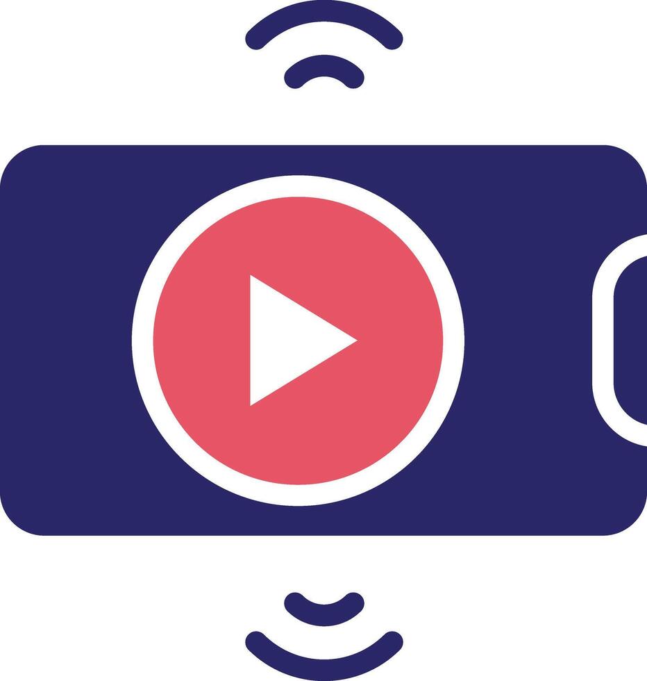 Live Streaming Vector Icon