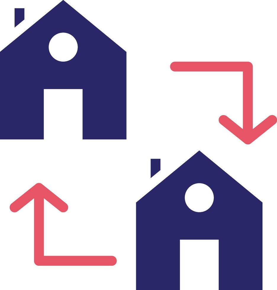 House Exchange Vector Icon