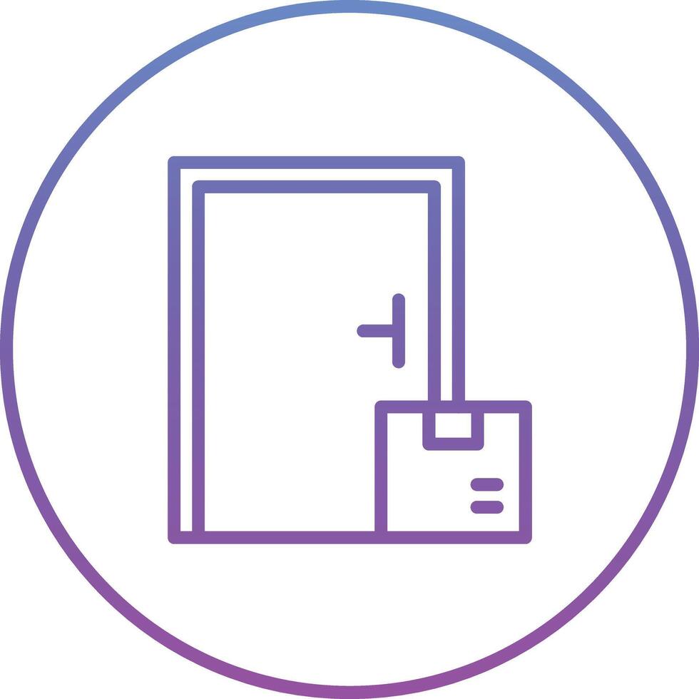 Door Delivery Vector Icon