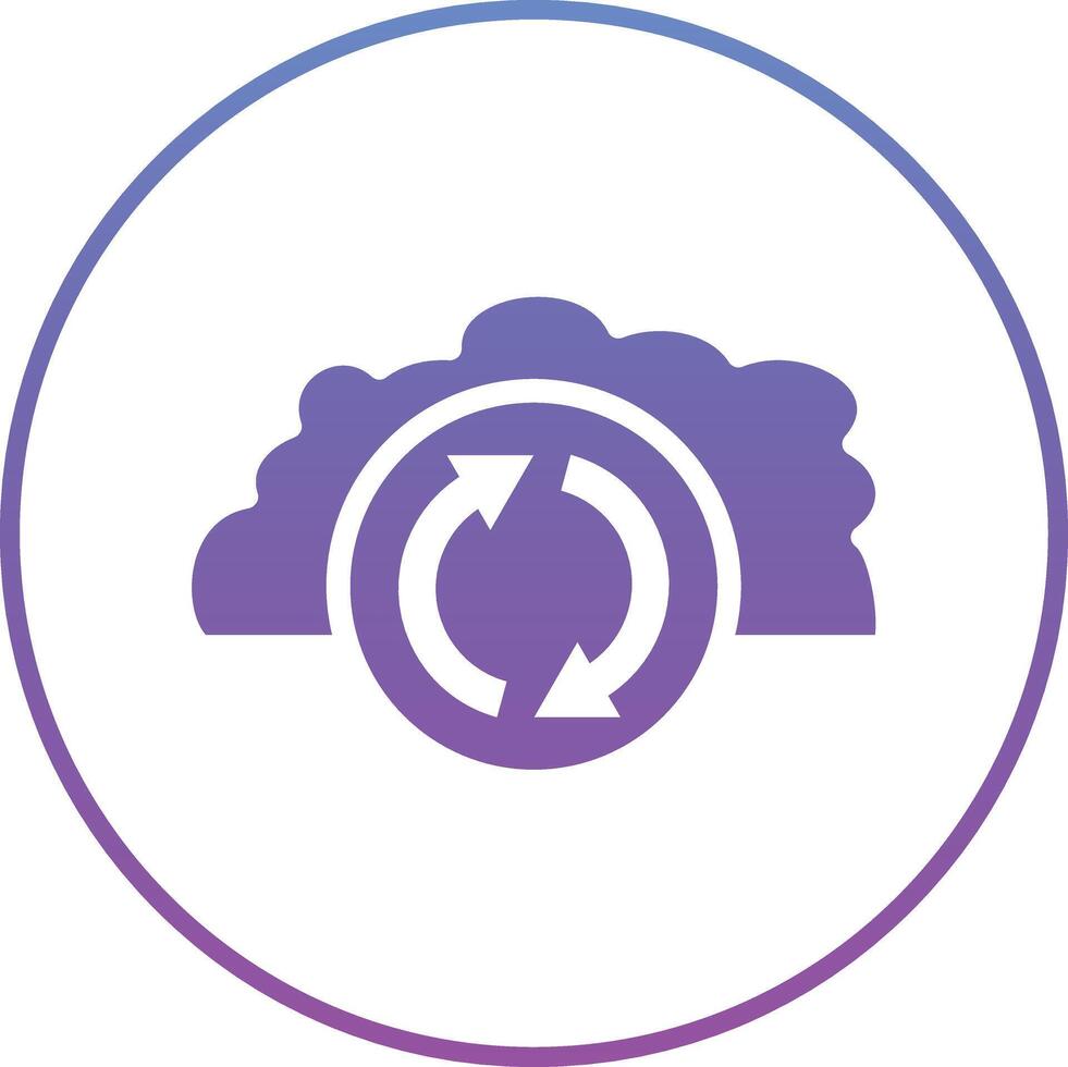 Cloud Sync Vector Icon