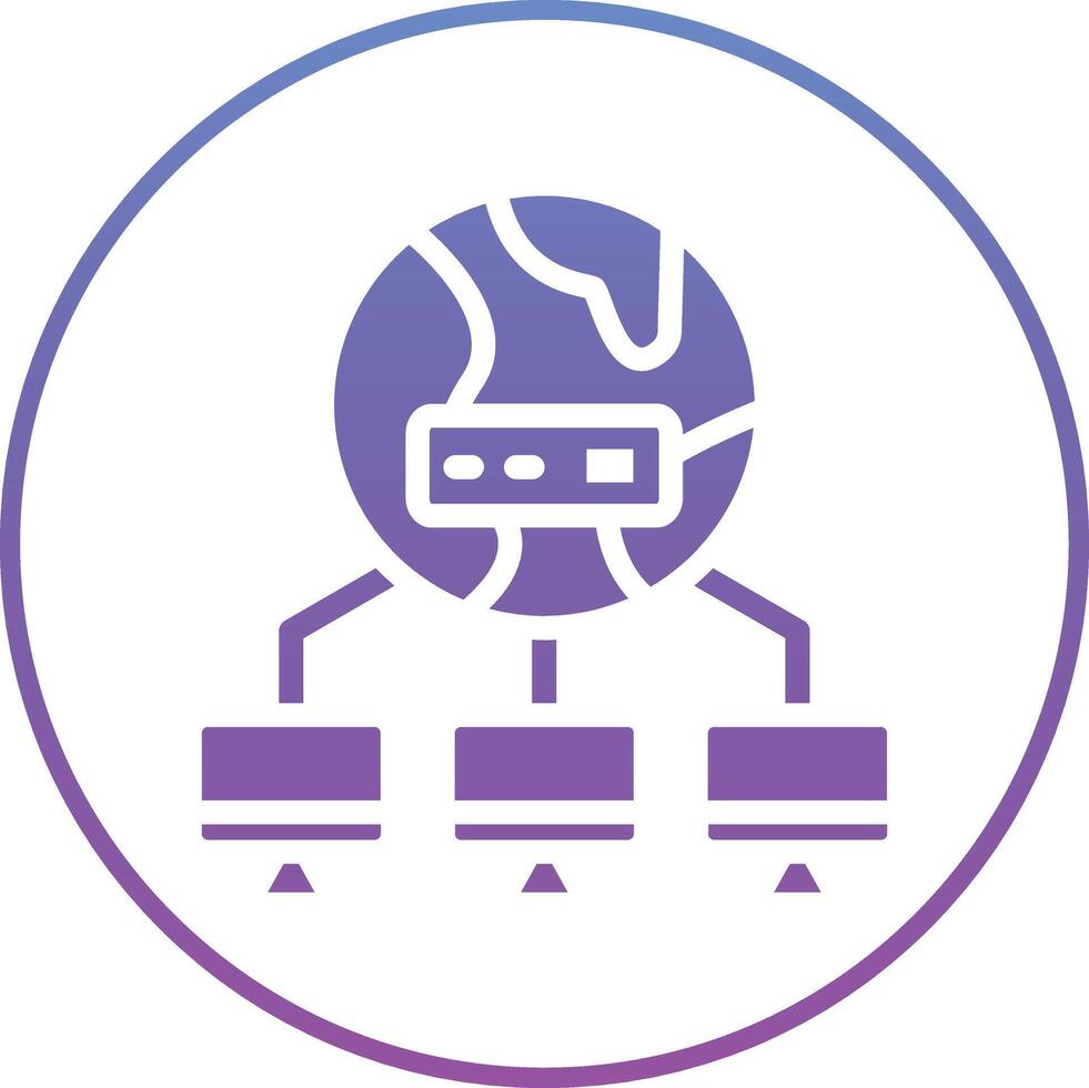 Computer Networking Vector Icon