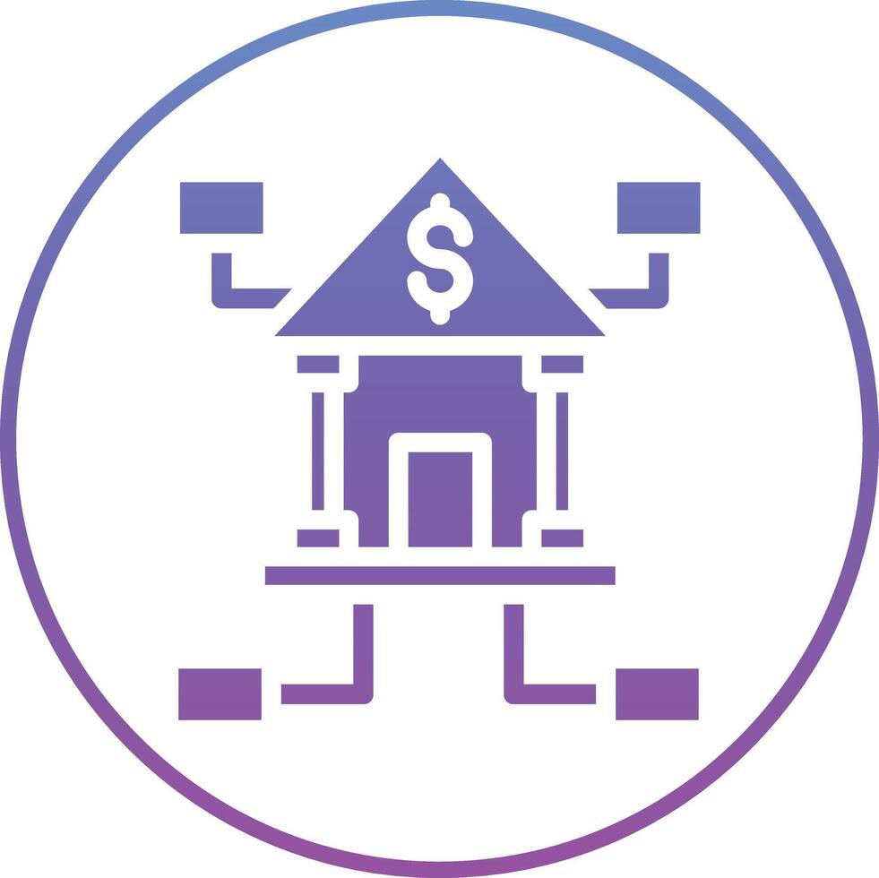 Banking Network Vector Icon
