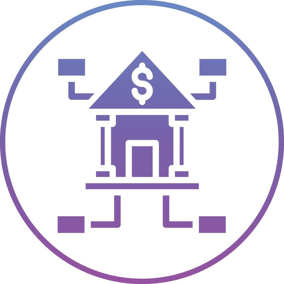 Banking Network Vector Icon