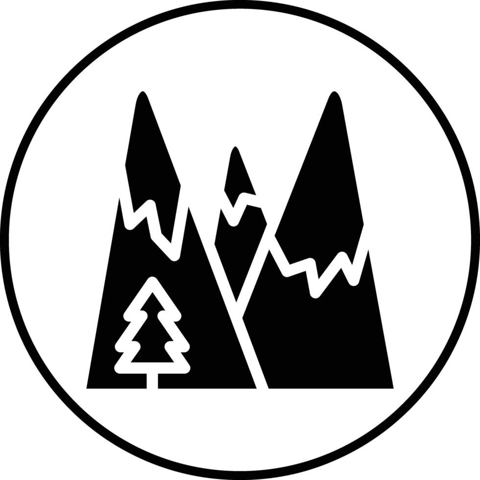 Mountains Landscape Vector Icon